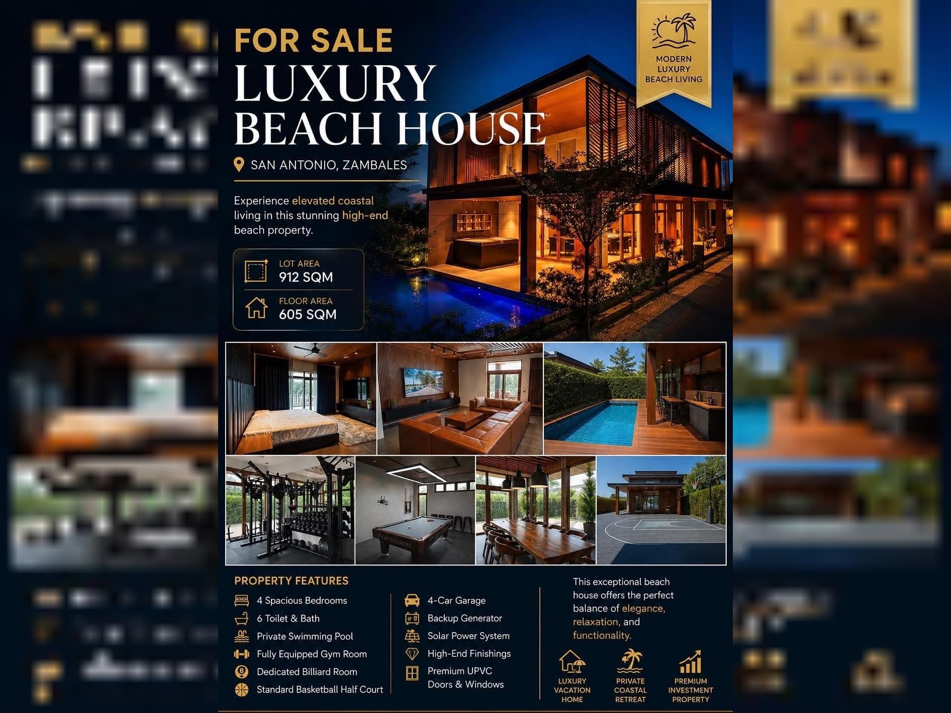 LUXURIOUS BEACH HOUSE IN ZAMBALES